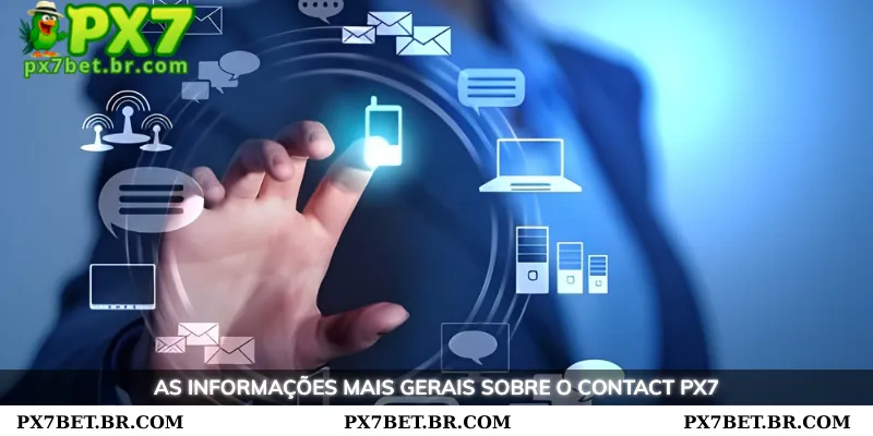 PX7 Contato - Fale com o Suporte ao Cliente Rapidamente 1 As informações mais gerais sobre o PX7 Contato