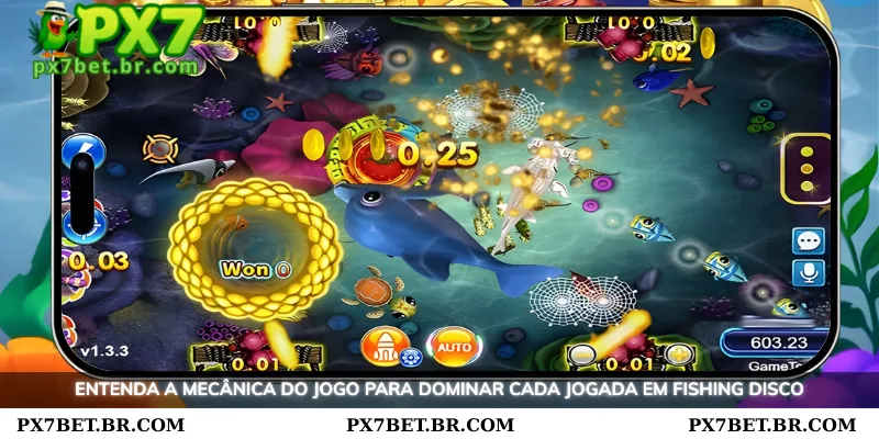 PX7 Pescaria Disco - Caça aos Peixes em um Espaço Vibrante de Discoteca 3 Entenda a jogabilidade para dominar cada tiro no Pescaria Disco