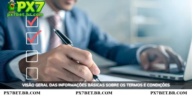 PX7 Termos e Condições - Termos de Uso Detalhados 1 Visão geral das informações básicas sobre os Termos e Condições